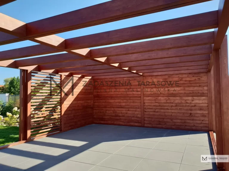 altana drewniana typ pergola z drewna