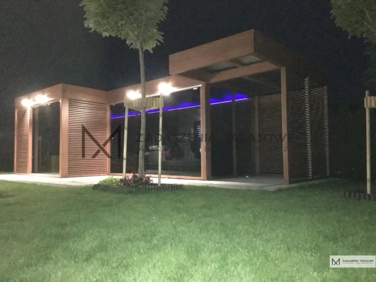 altanka z oświetleniem
