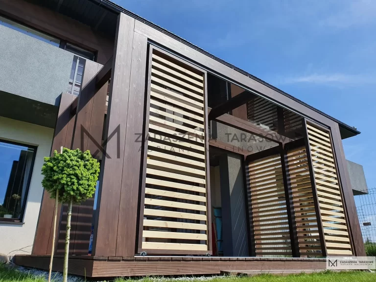 aranżacja tarasu zadaszonego