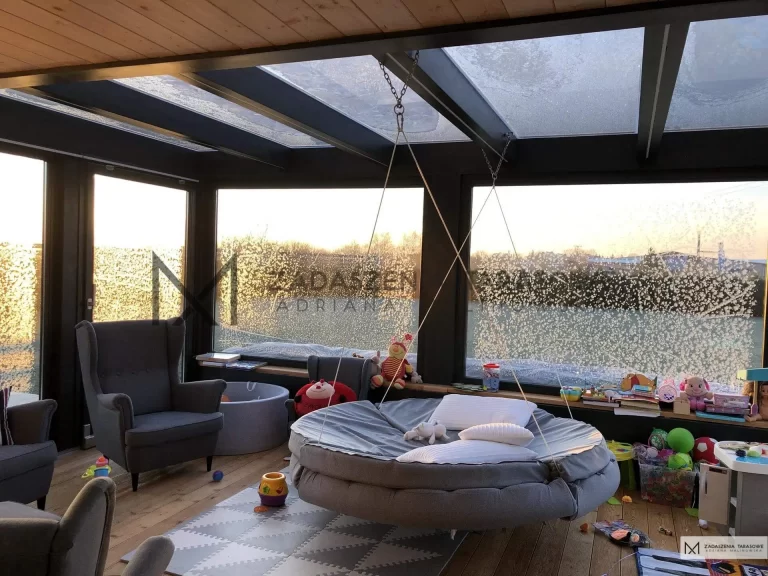 aranżacja ogrodu zimowego