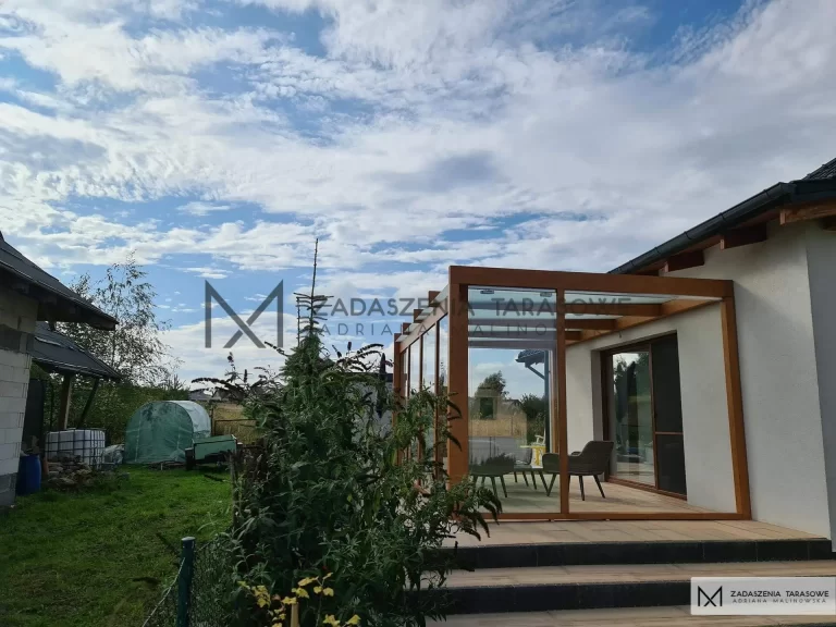 Taras w ogrodzie