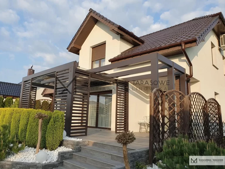 Zadaszenie tarasu pod materiał