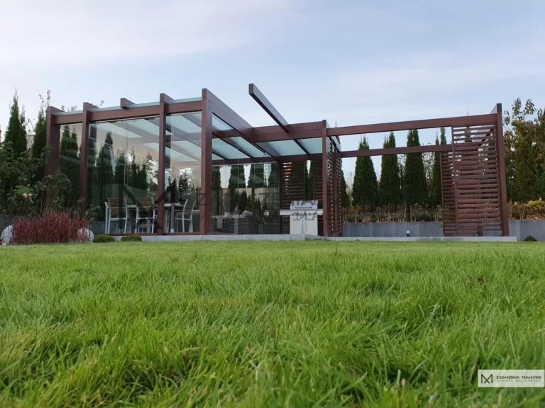 nowoczesna altana modułowa wolnostojąca