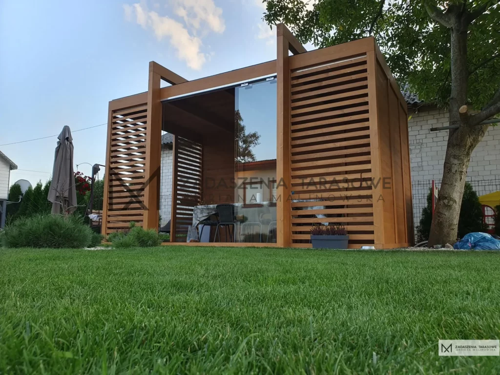 nowoczesna altanka do ogrodu