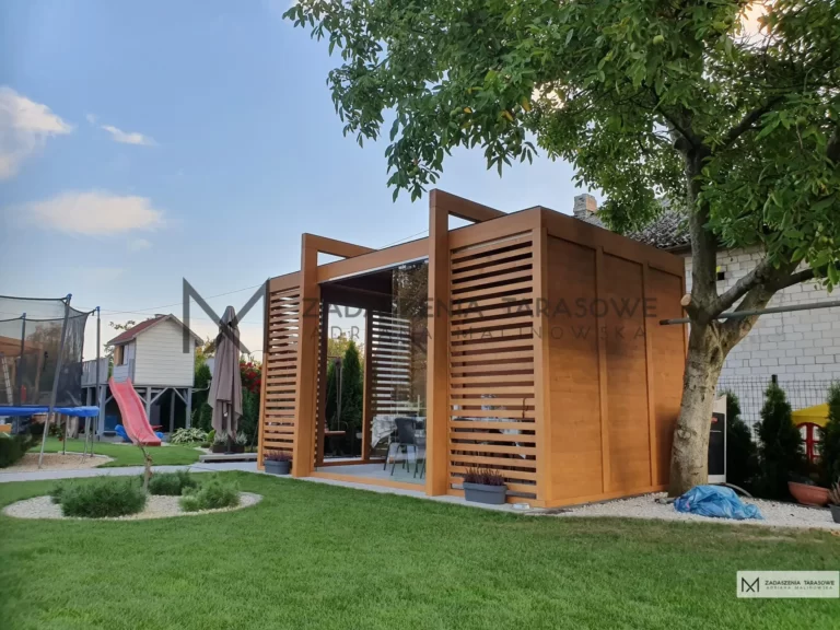 nowoczesna altana wolnostojąca