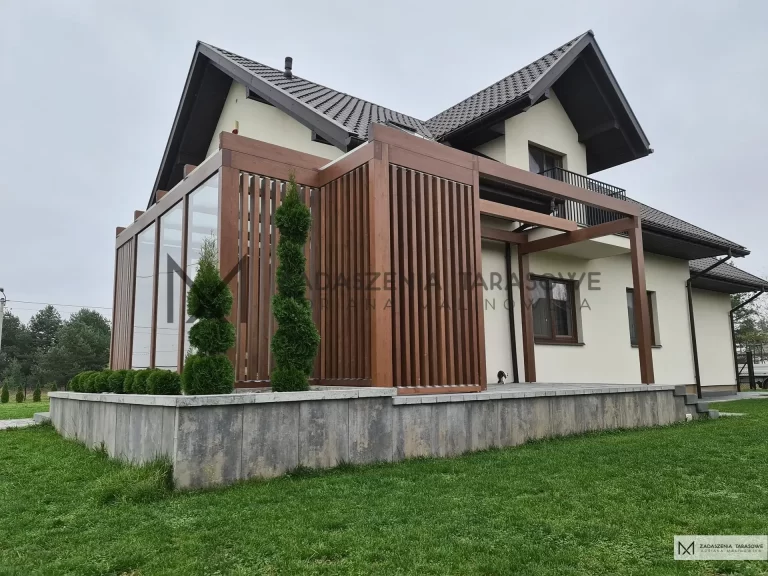 pergola nowoczesna otwarte lamele