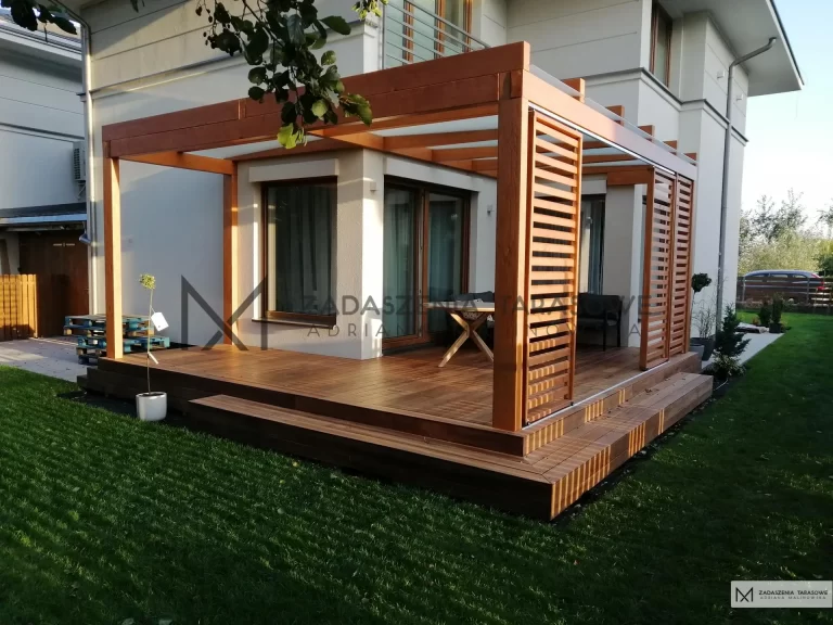 pergola ogrodowa tarasowa z drewna