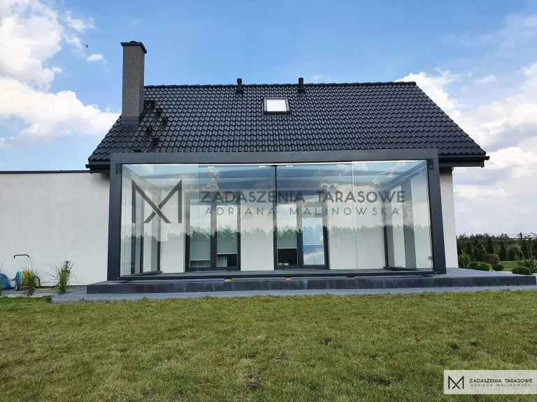 zadaszenie tarasu antracytowe