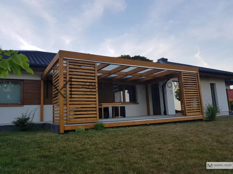 szkielet zadaszenia tarasu