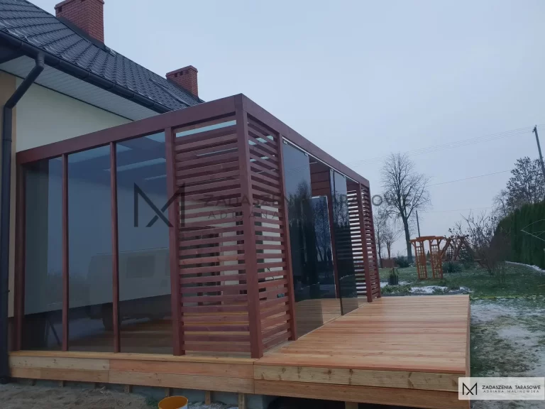 szklane zadaszenia tarasu