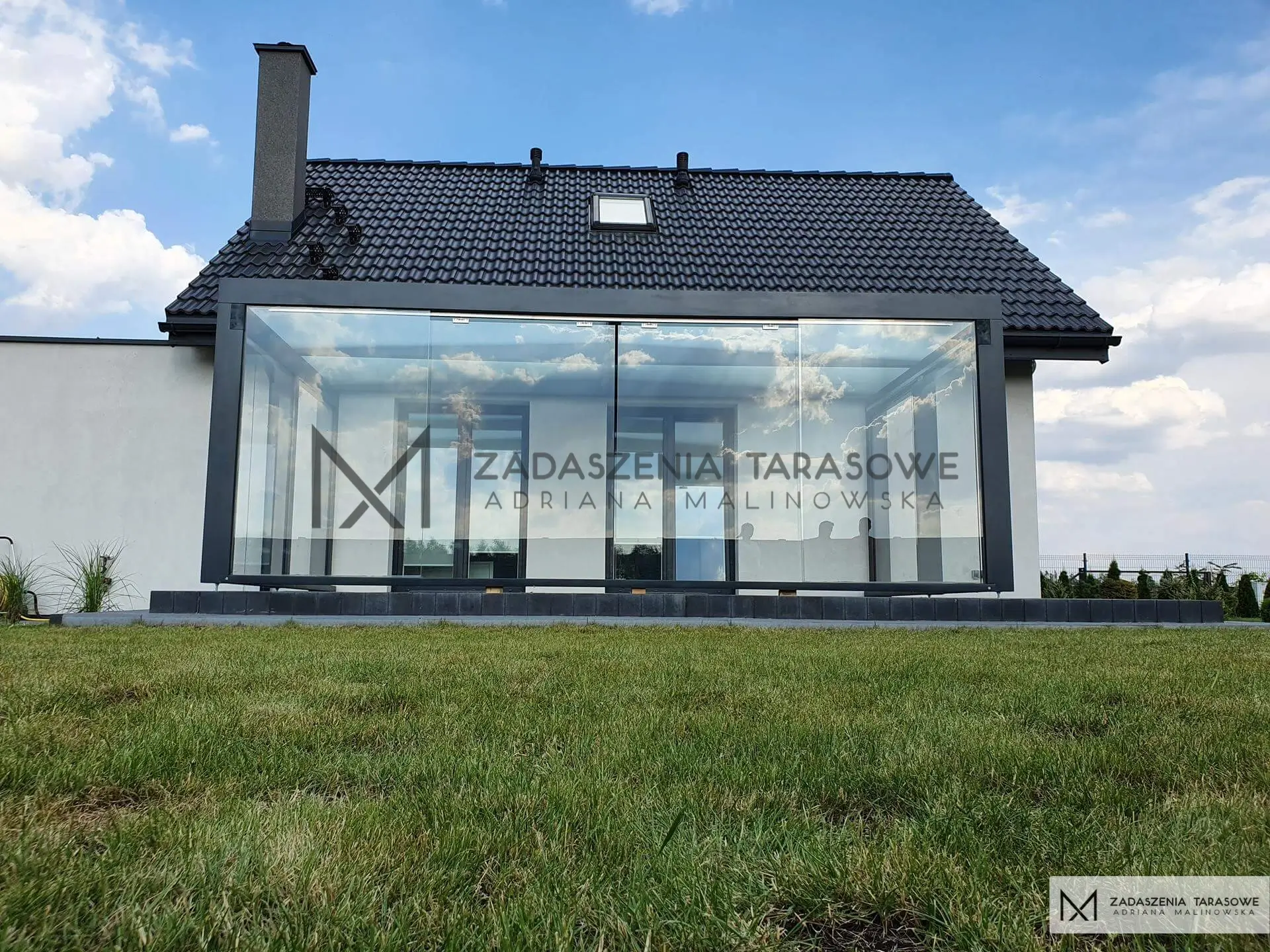 nowoczesne zadaszenie na taras