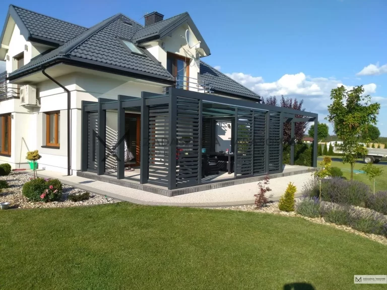 zabudowa ścian w tarasie