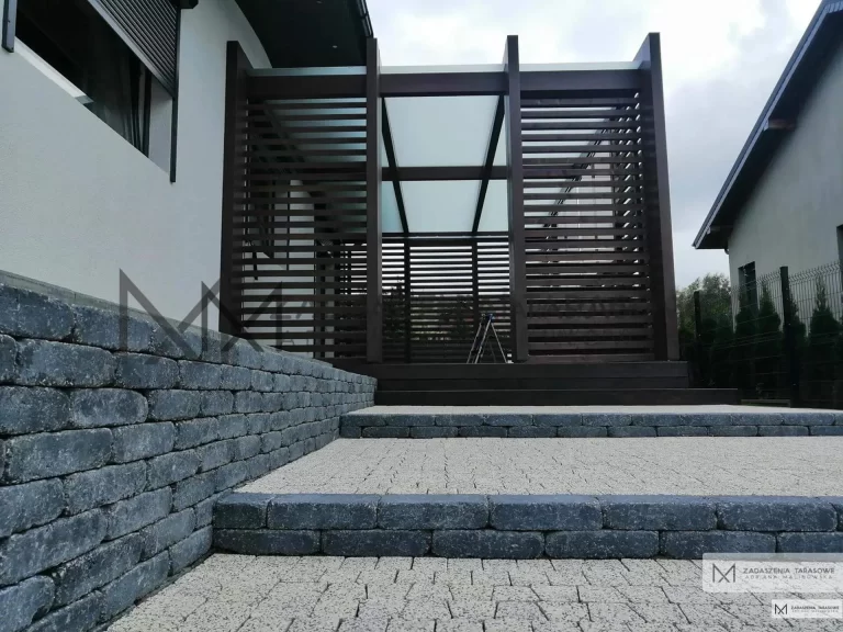 wejście na taras zadaszony