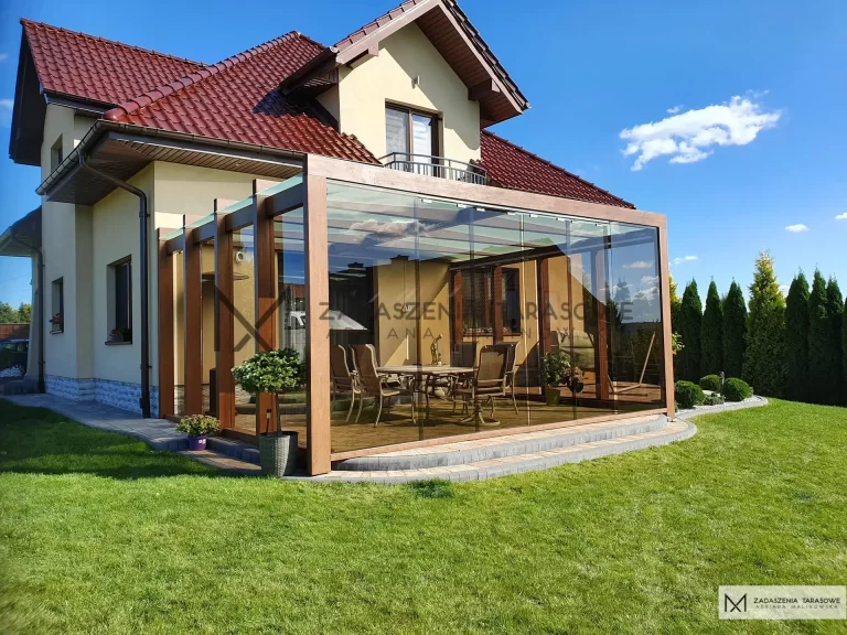 zadaszenie tarasu ze szkłem CRX