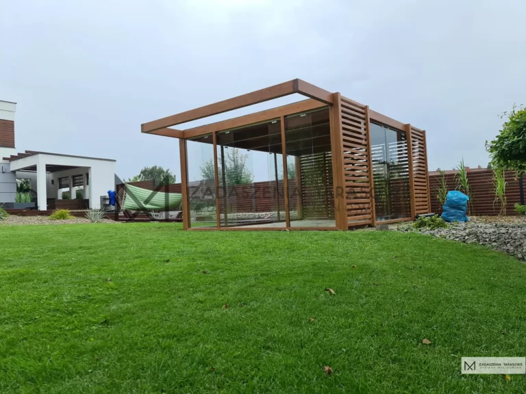 zabudowa altany ogrodowej nowoczesnej