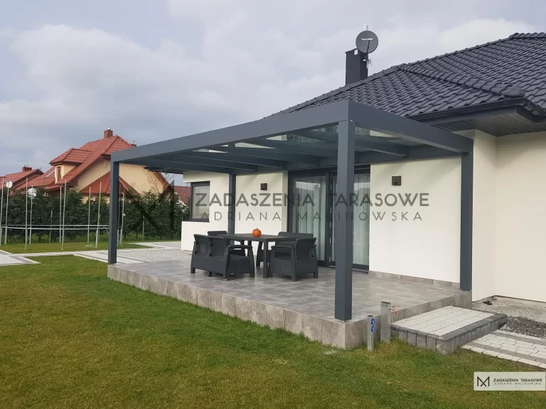 zadaszenie antracytowe