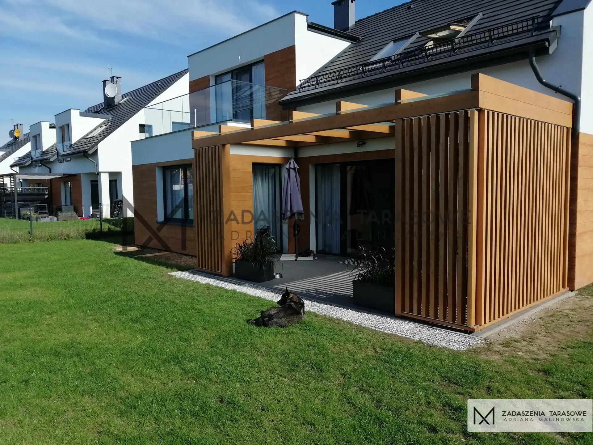 zadaszenie tarasu lamele