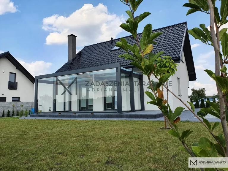 zadaszony taras jak alu