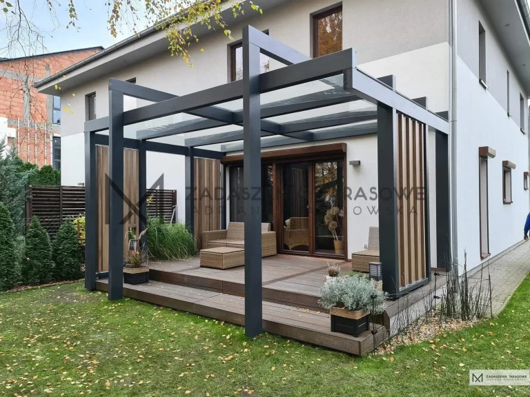 przezroczyste zadaszenie tarasu