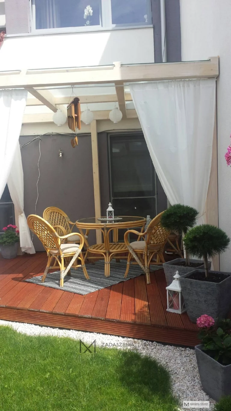 zadaszenie tarasu jednospadowe