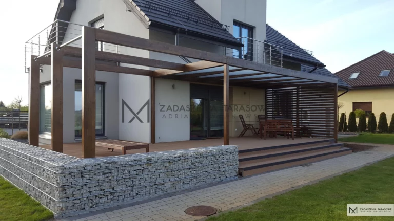 gotowy taras z zadaszeniem