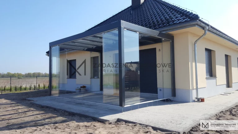 szklane zadaszenia tarasów