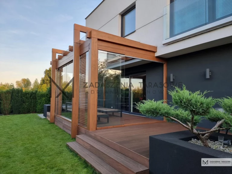 szkło przesuwne w zadaszeniu