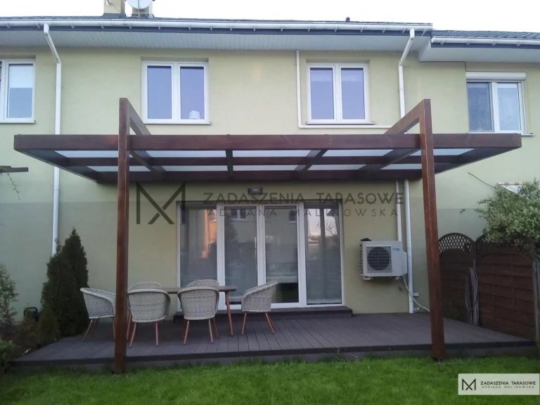 zwijane zadaszenie tarasu