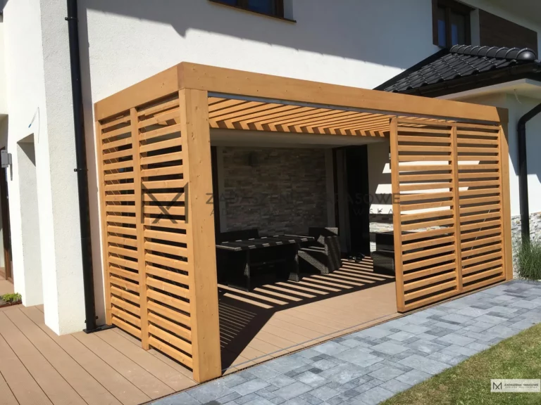 zadaszenie lamelowe tarasu