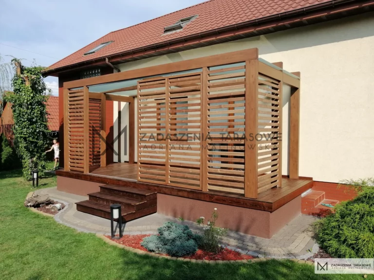 zadaszenie tarasu dwuspadowe