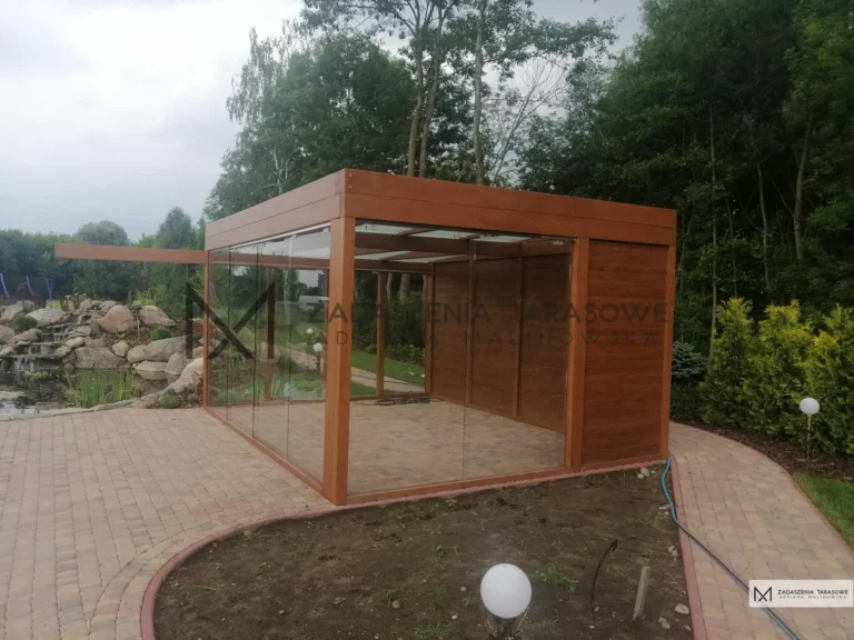 altana ogrodowa prostokątna