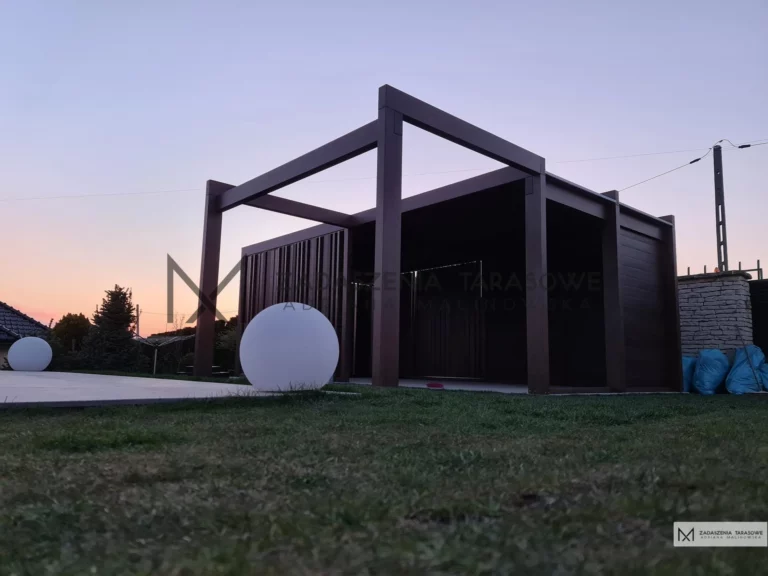 Altany ogrodowe nowoczesne duże