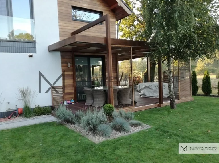 narożna pergola nowoczesna
