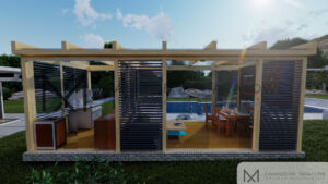 Altana wizualizacja w ogrodzie blog