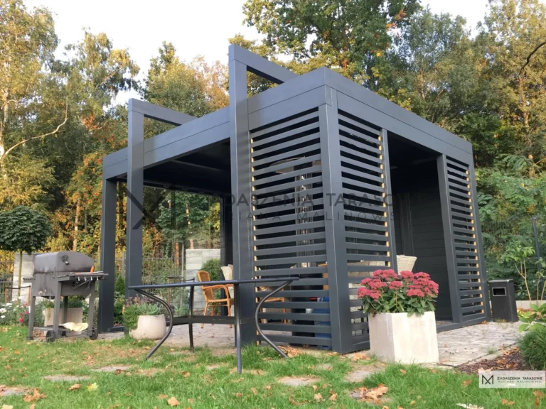 płaski dach na altanie