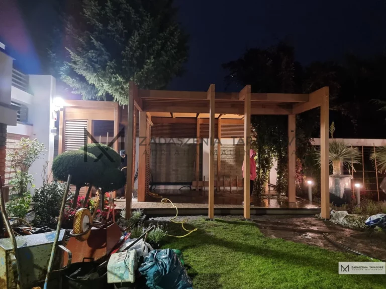 altana z drewna klejonego BSH indywidualna