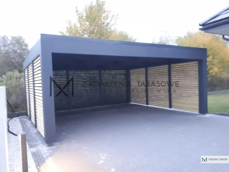 carport nowoczesny garaż