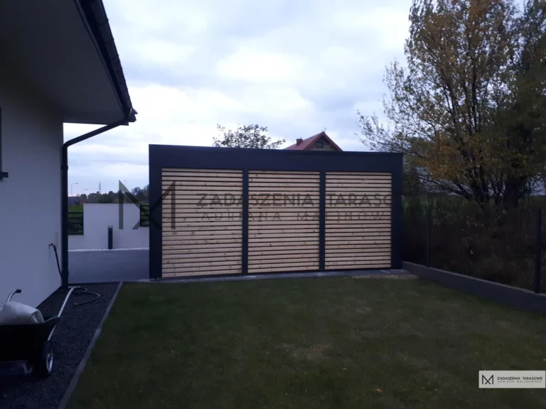 carport zabudowa ściany