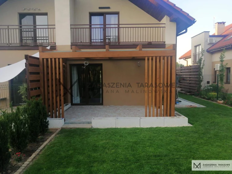 drewniane zadaszenia tarasów przydomowe