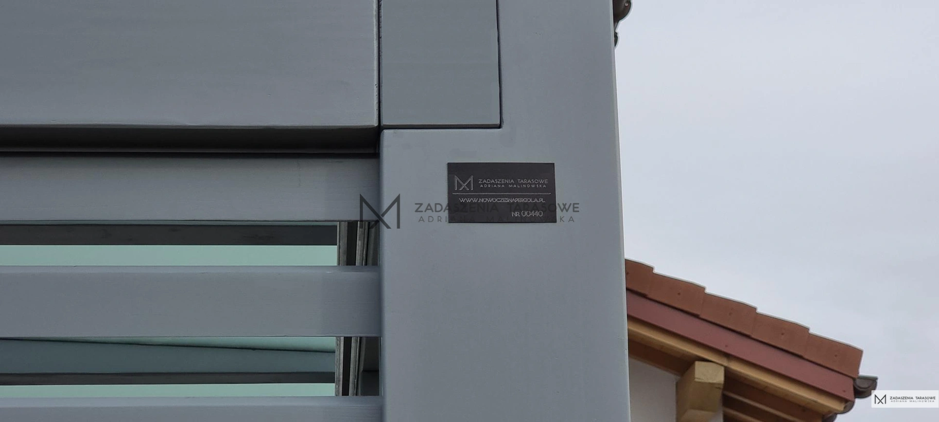 tabliczka znamionowa tarasu