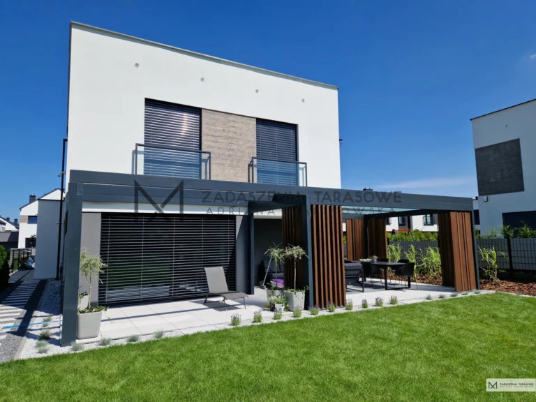 nowoczesne tarasowe zadaszenia z lamelami