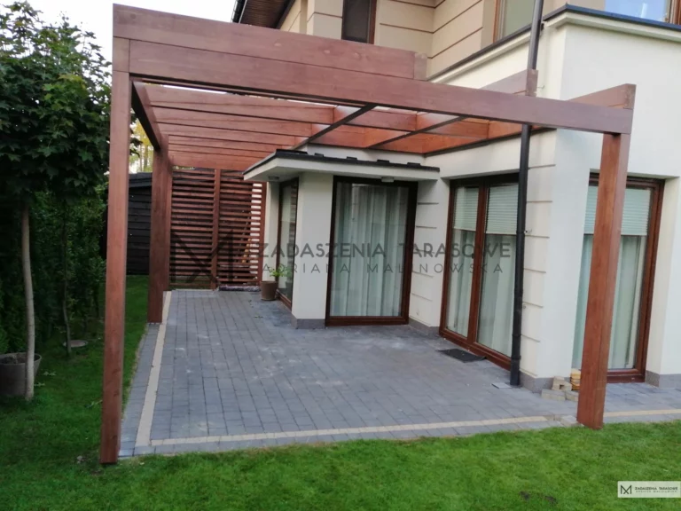 pergola zabudowa tarasu narożna