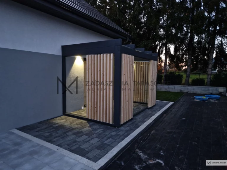 taras drewniane zadaszenie