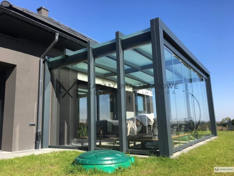 Widok na dach tarasu