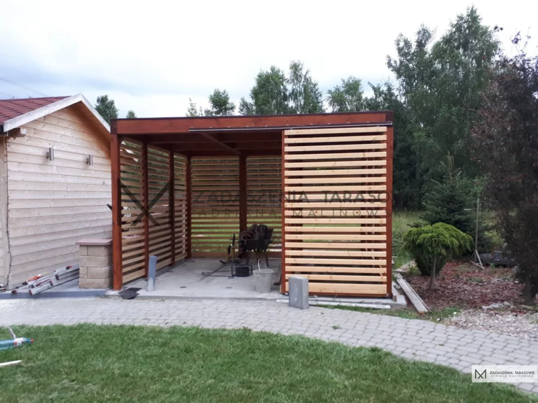 wiata garażowa wolnostojca