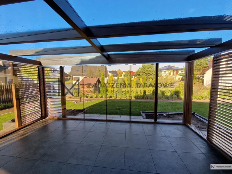 zadaszenia premium szkło niebieskie