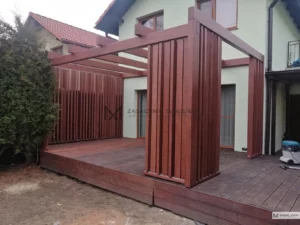 zadaszenie tarasu pergola z lamelami