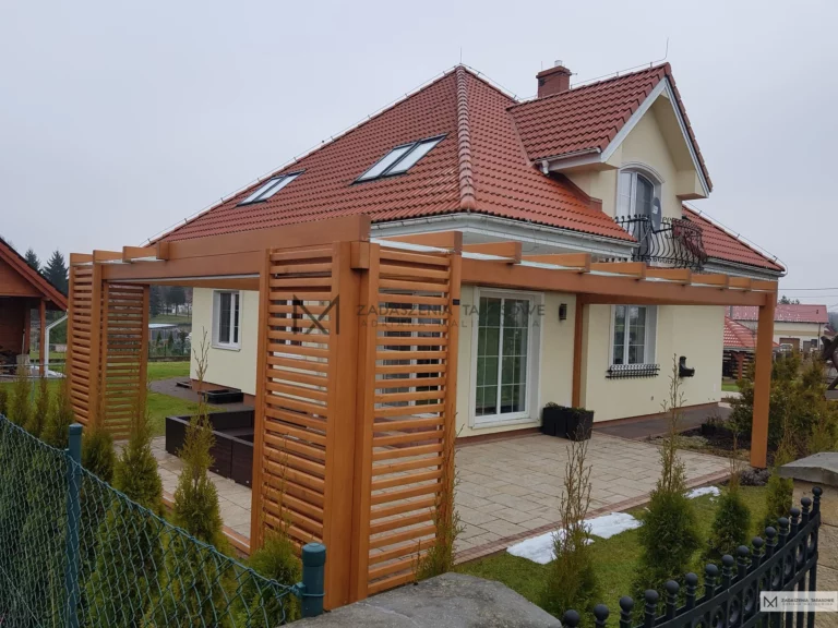 Nowoczesne zadaszenie tarasu narożnego