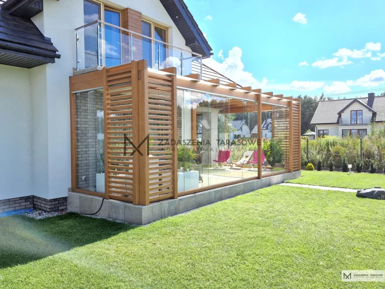 narożna pergola nowoczesna