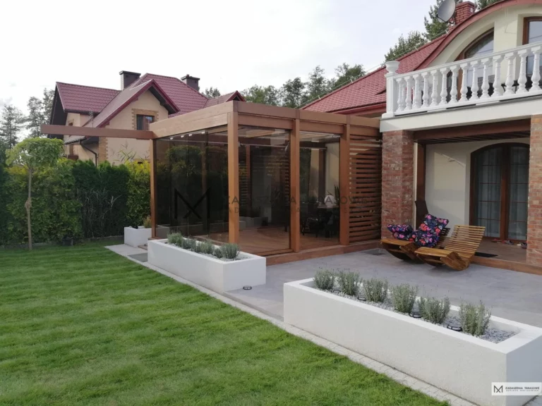 nowoczesna pergola zadaszona